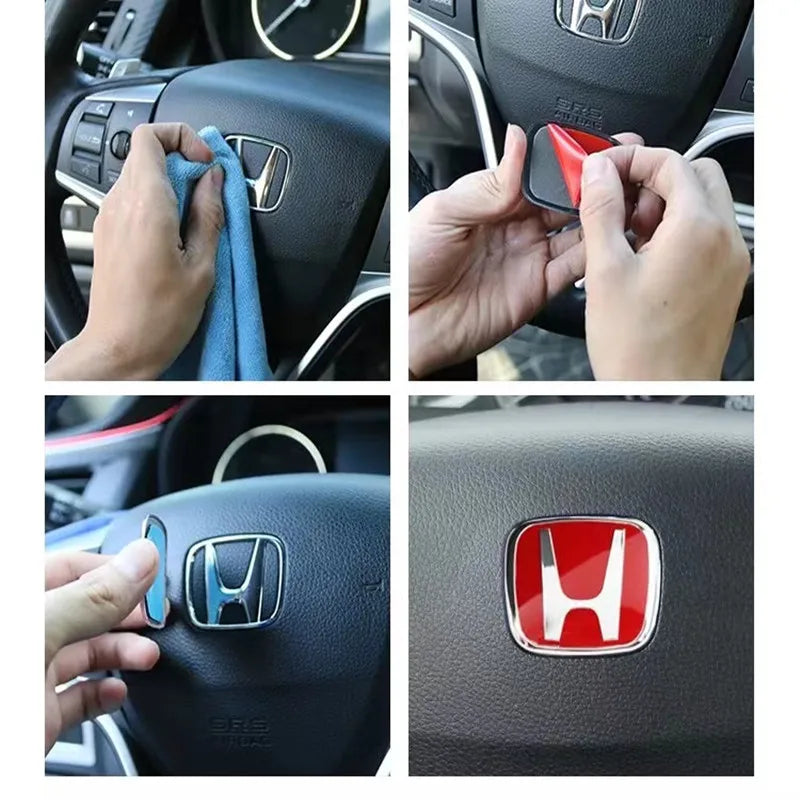 Emblema H-Sticker Honda 5cm x 4cm