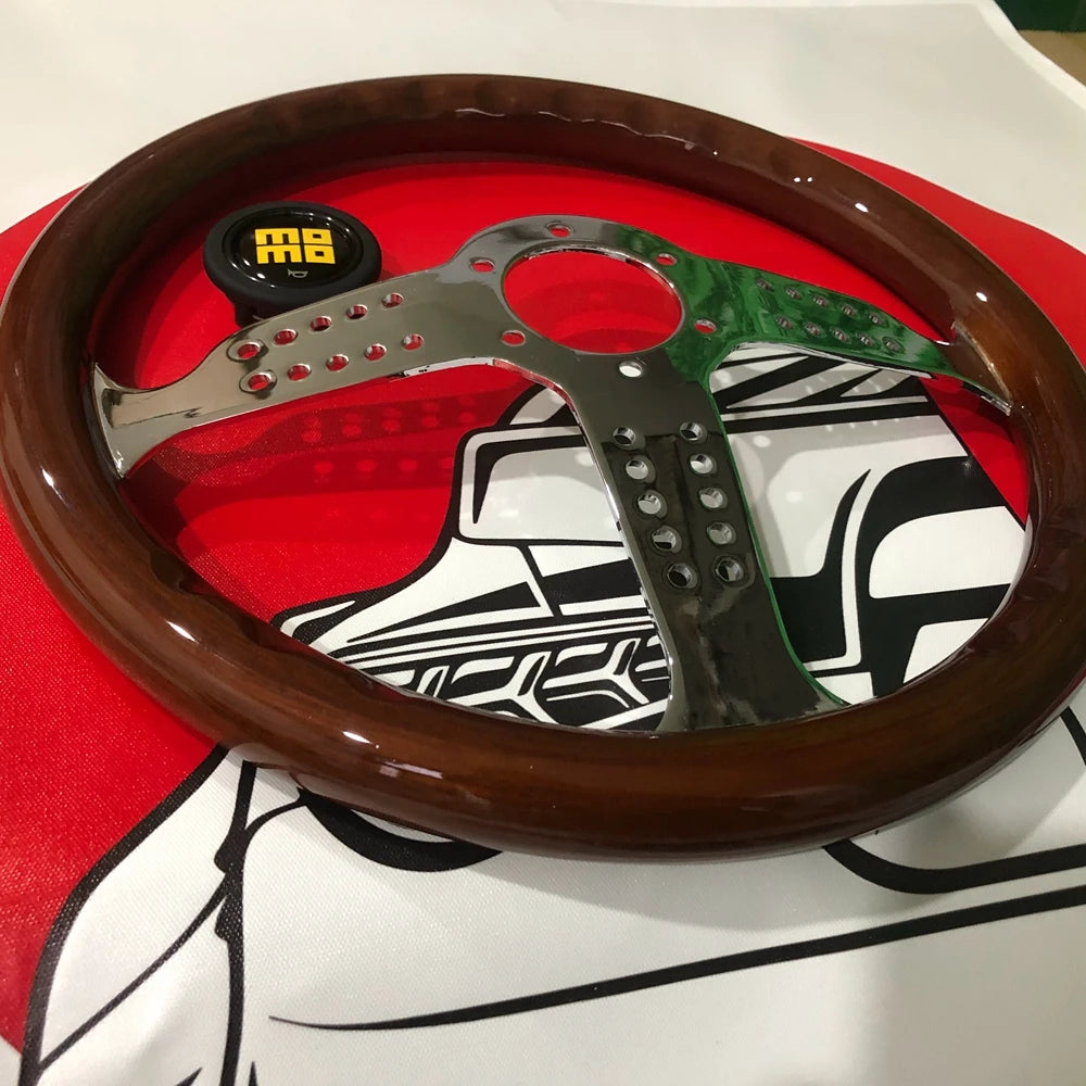 Volante Esportivo Momo Madeira Grand Prix