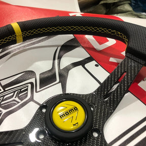 Volante Esportivo Momo Carbon